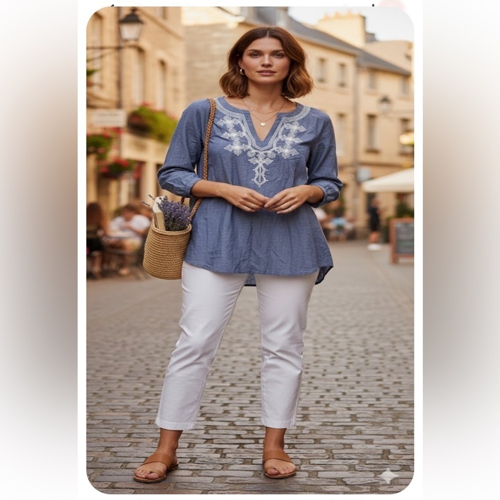 J.Crew embroidered women’s top - Picture 1 of 11